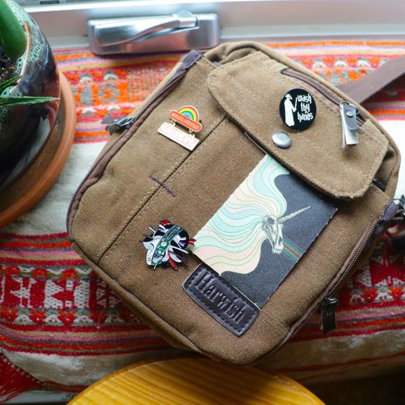 Mini Canvas Crossbody Bag - Picture 2 of 10